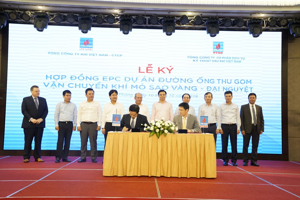 PV GAS ký kết các hợp đồng thuộc dự án “Dự án Đường ống dẫn khí Nam Côn Sơn 2” điều chỉnh, “Đường ống thu gom, vận chuyển khí mỏ Sao Vàng – Đại Nguyệt”