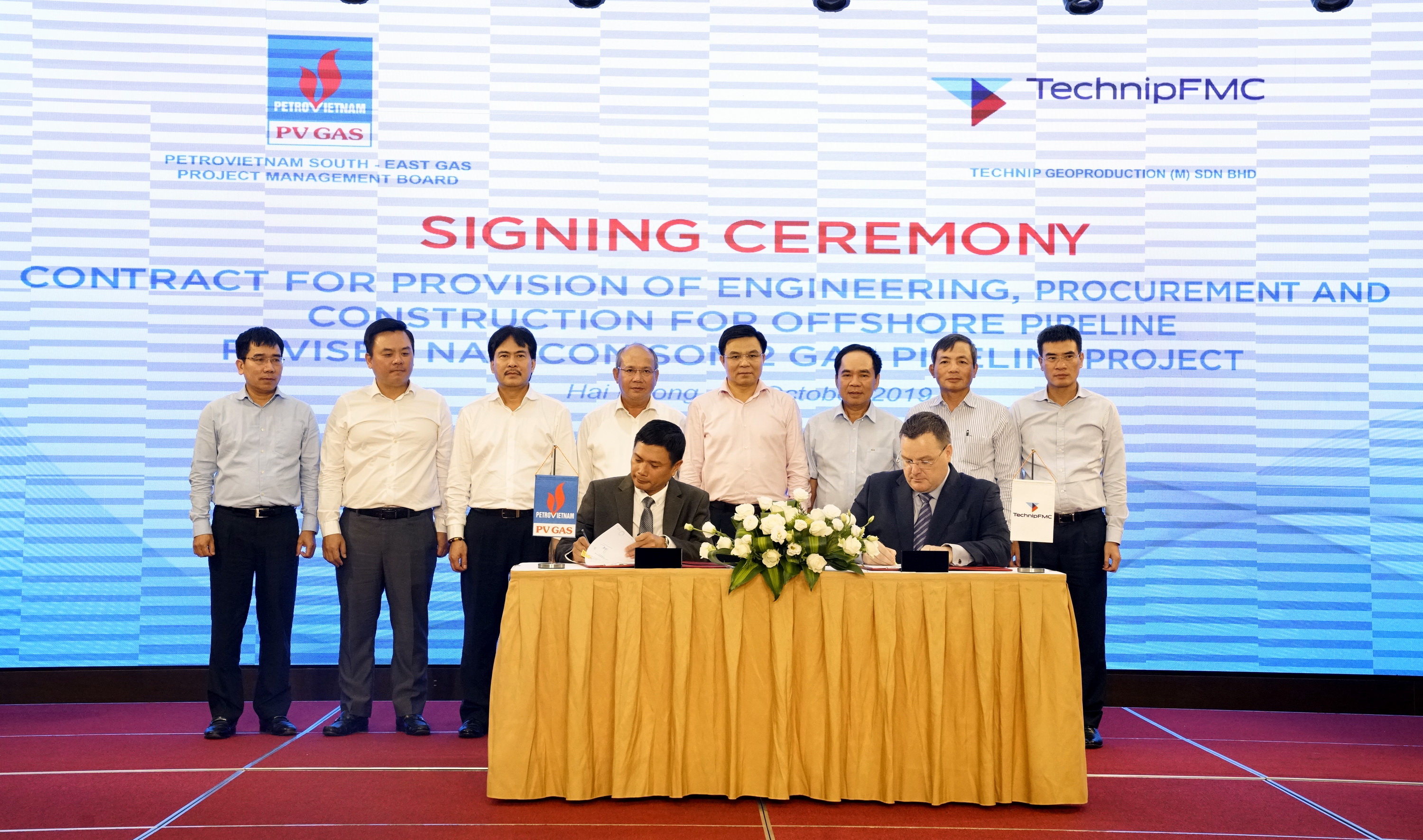 PV GAS signed contracts belonging to the revised “Nam Con Son 2 Gas Pipeline” Project, “Sao Vang – Dai Nguyet Gas Pipeline” Project