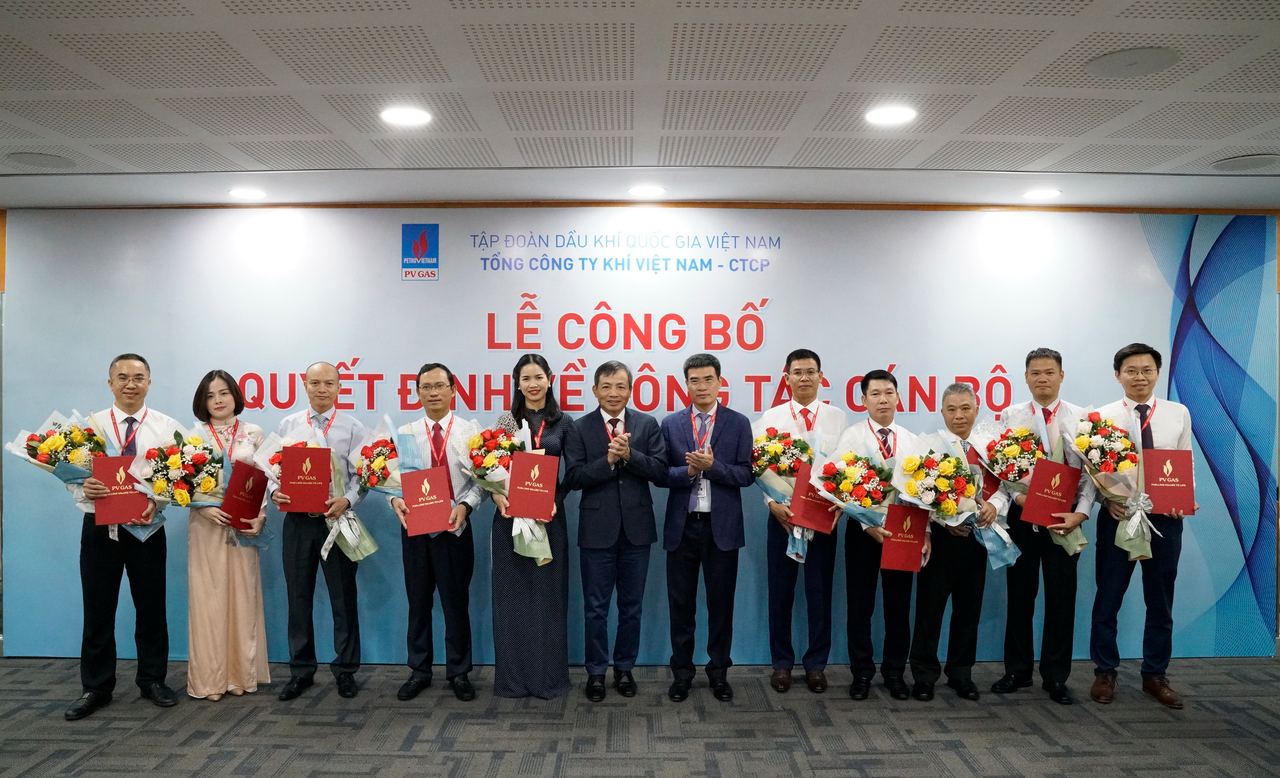 Lễ Công bố quyết định về công tác cán bộ của Tổng công ty Khí Việt Nam Lễ Công bố quyết định về công tác cán bộ của Tổng công ty Khí Việt Nam