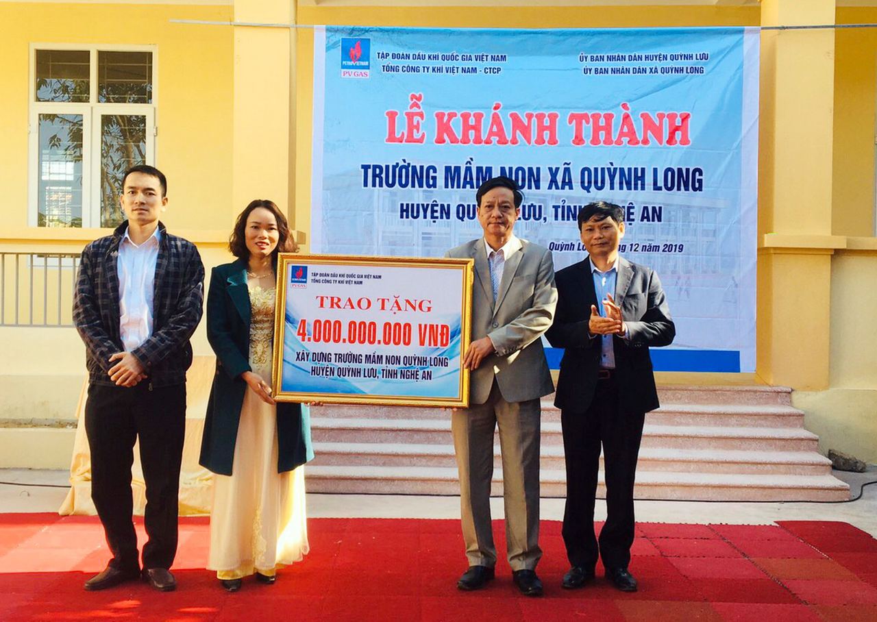 PV GAS tài trợ xây dựng 2 trường mầm non Nghệ An và Hà Tĩnh PV GAS tài trợ xây dựng 2 trường mầm non Nghệ An và Hà Tĩnh