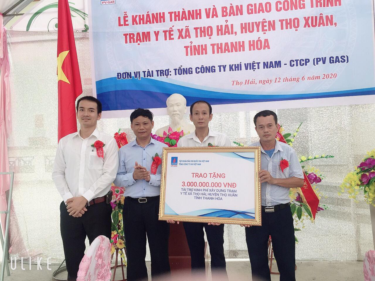 PV GAS tài trợ 3 tỷ đồng xây dựng Trạm y tế xã Thọ Hải, huyện Thọ Xuân, tỉnh Thanh Hóa PV GAS tài trợ 3 tỷ đồng xây dựng Trạm y tế xã Thọ Hải, huyện Thọ Xuân, tỉnh Thanh Hóa