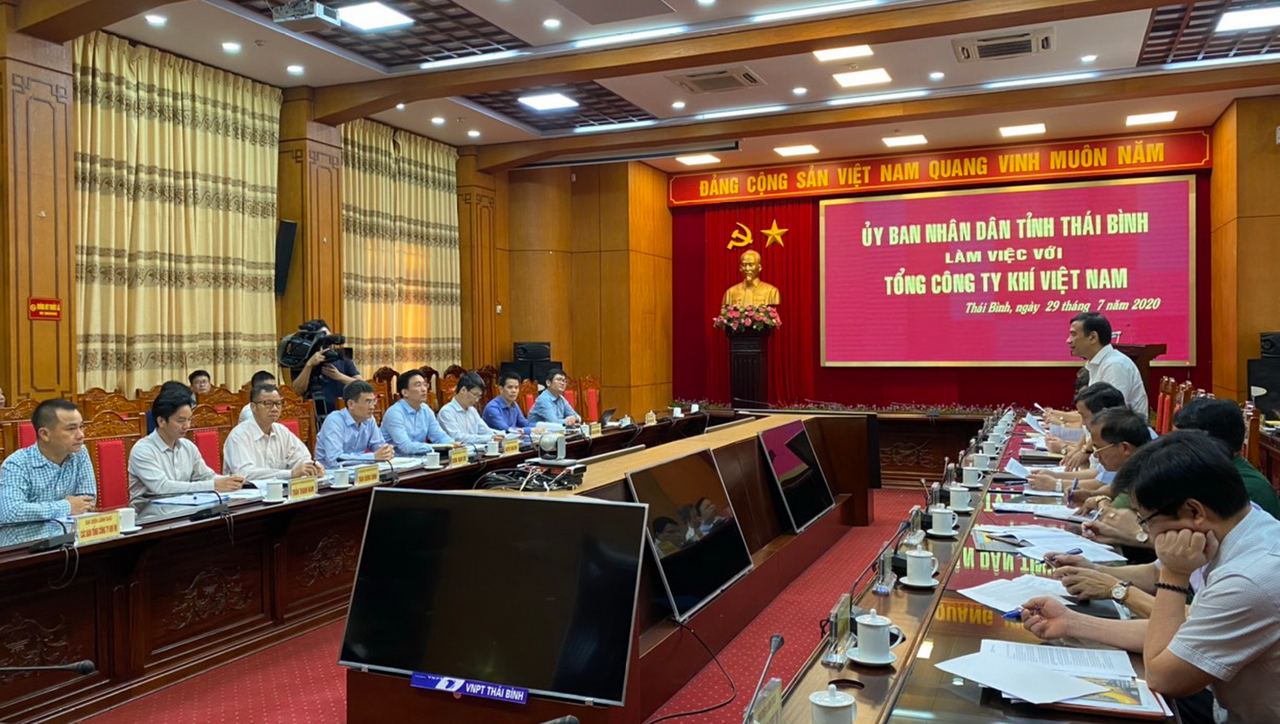 Bí thư Tỉnh ủy, Chủ tịch UBND tỉnh Thái Bình tiếp và làm việc với đoàn Lãnh đạo Tổng công ty Khí Việt Nam Bí thư Tỉnh ủy, Chủ tịch UBND tỉnh Thái Bình tiếp và làm việc với đoàn Lãnh đạo Tổng công ty Khí Việt Nam