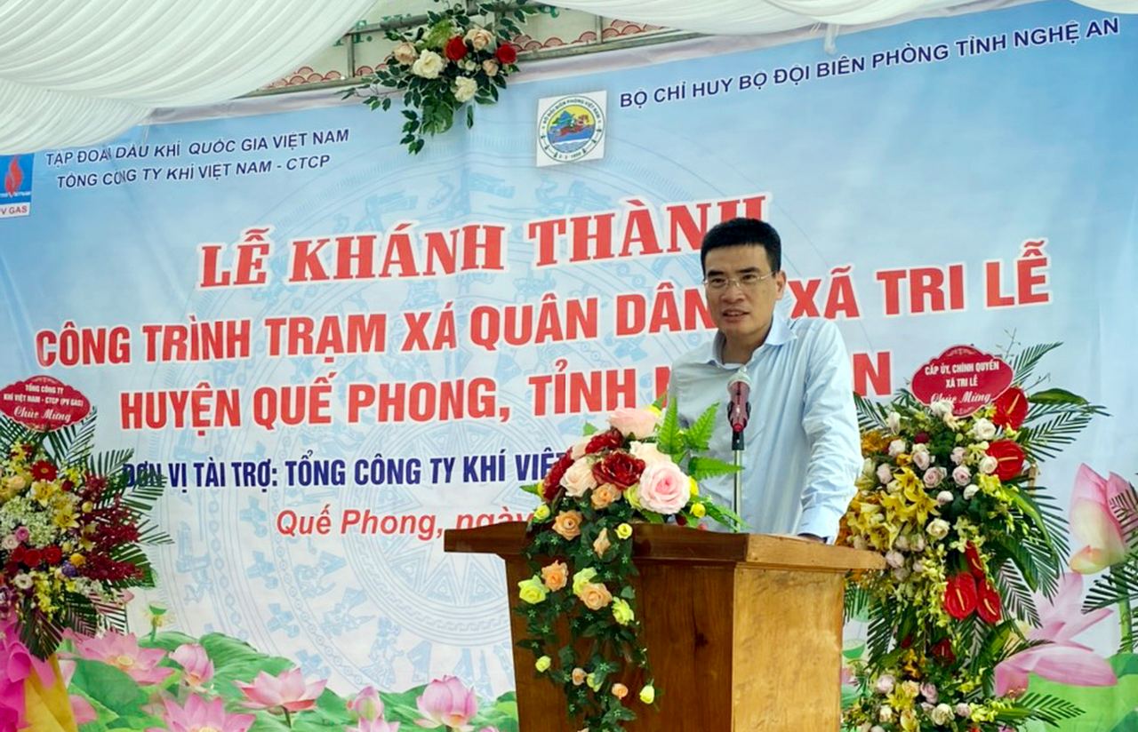 PV GAS tài trợ 4 tỷ đồng xây dựng Trạm xá quân dân y xã Tri Lễ, Nghệ An