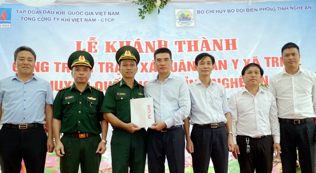 PV GAS tài trợ 4 tỷ đồng xây dựng Trạm xá quân dân y xã Tri Lễ, Nghệ An