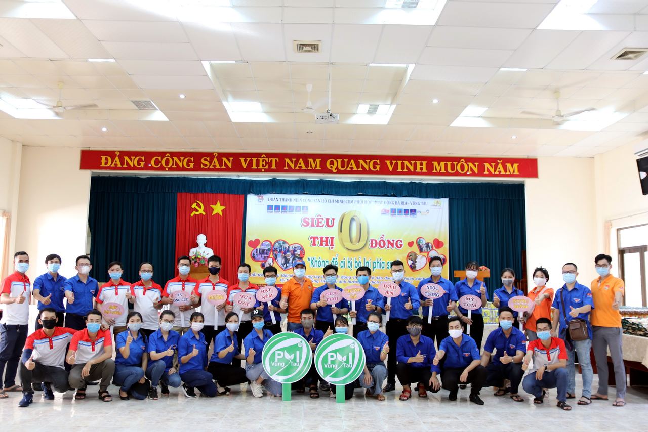 Đoàn Thanh niên PV GAS cụm BR-VT tích cực tham gia Chương trình “Siêu thị 0 đồng”