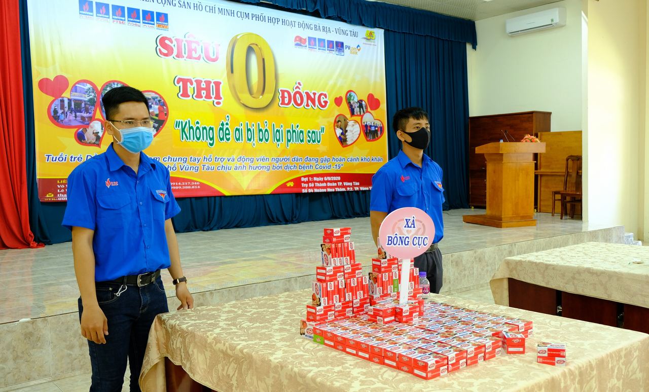 Đoàn Thanh niên PV GAS cụm BR-VT tích cực tham gia Chương trình “Siêu thị 0 đồng”