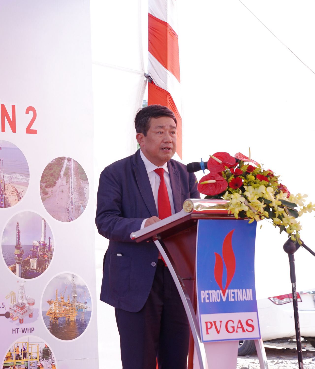 Lễ đón nhận dòng khí đầu tiên từ Mỏ Sao Vàng - Đại Nguyệt đến đường ống Nam Côn Sơn 2