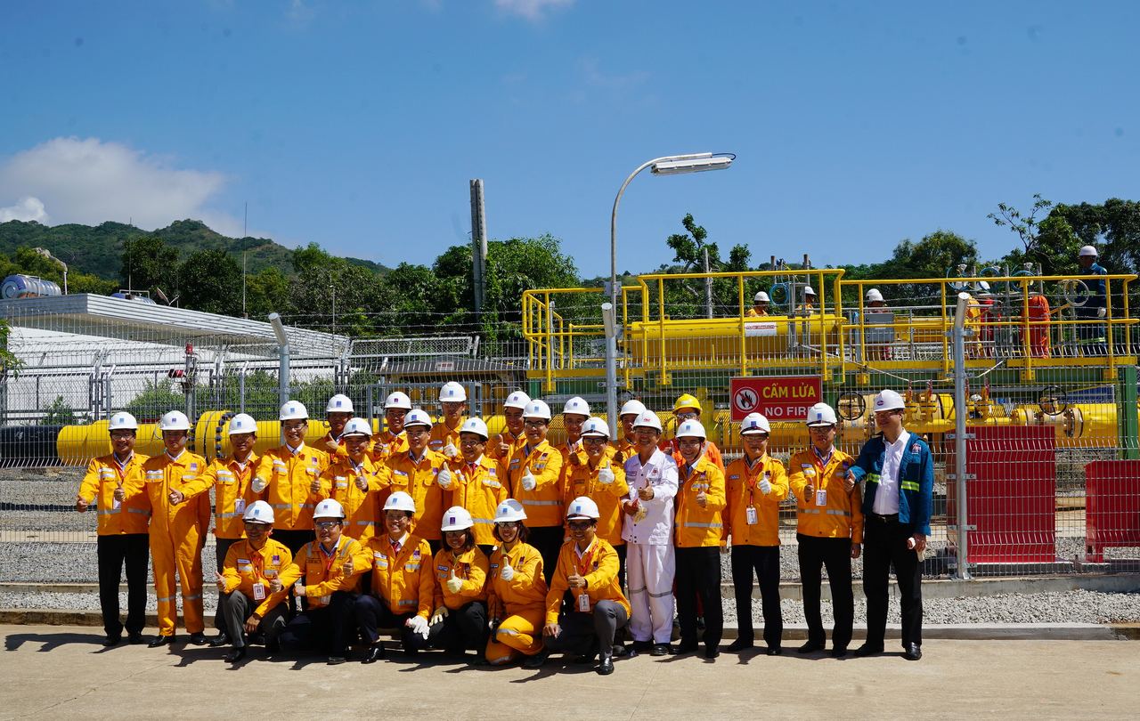 Lễ đón nhận dòng khí đầu tiên từ Mỏ Sao Vàng - Đại Nguyệt đến đường ống Nam Côn Sơn 2