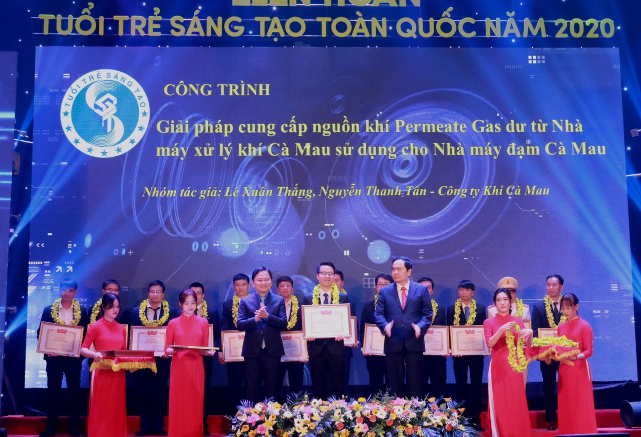 3 công trình của PV GAS được tuyên dương “Tuổi trẻ sáng tạo” toàn quốc năm 2020 3 công trình của PV GAS được tuyên dương “Tuổi trẻ sáng tạo” toàn quốc năm 2020