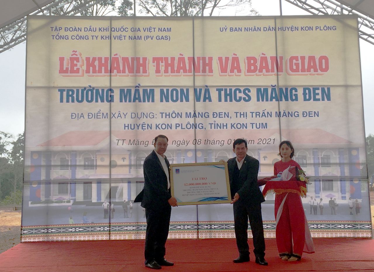 PV GAS tài trợ 12 tỷ đồng xây dựng trường học Kon Tum PV GAS tài trợ 12 tỷ đồng xây dựng trường học Kon Tum