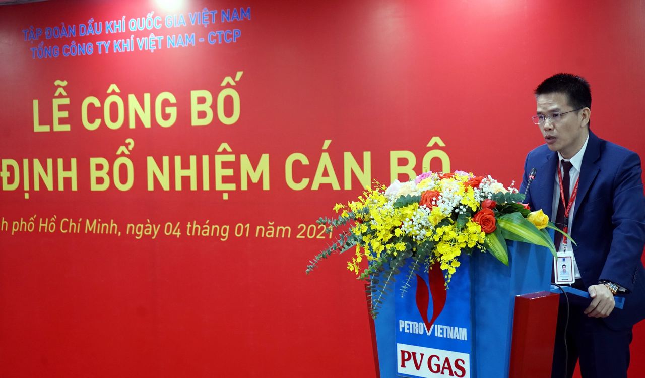 Mở đầu năm làm việc 2021, PV GAS công bố quyết định bổ nhiệm cán bộ Mở đầu năm làm việc 2021, PV GAS công bố quyết định bổ nhiệm cán bộ