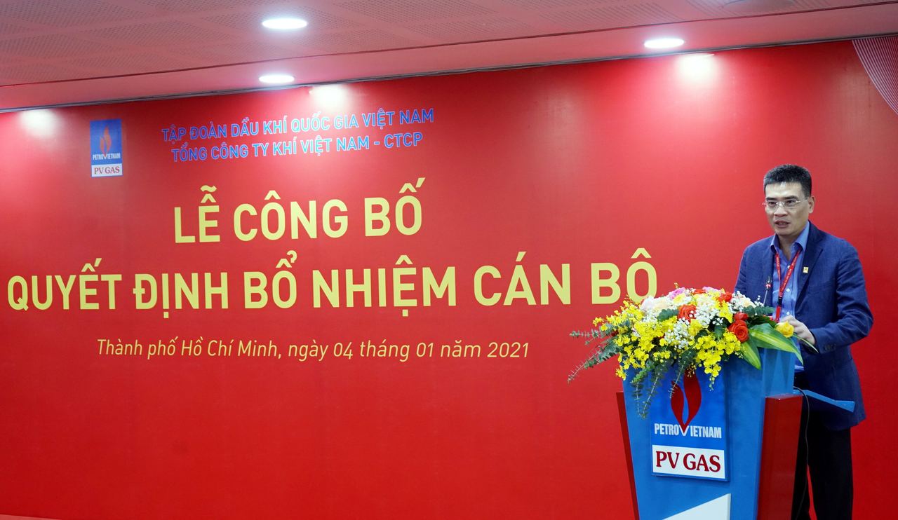 Mở đầu năm làm việc 2021, PV GAS công bố quyết định bổ nhiệm cán bộ Mở đầu năm làm việc 2021, PV GAS công bố quyết định bổ nhiệm cán bộ