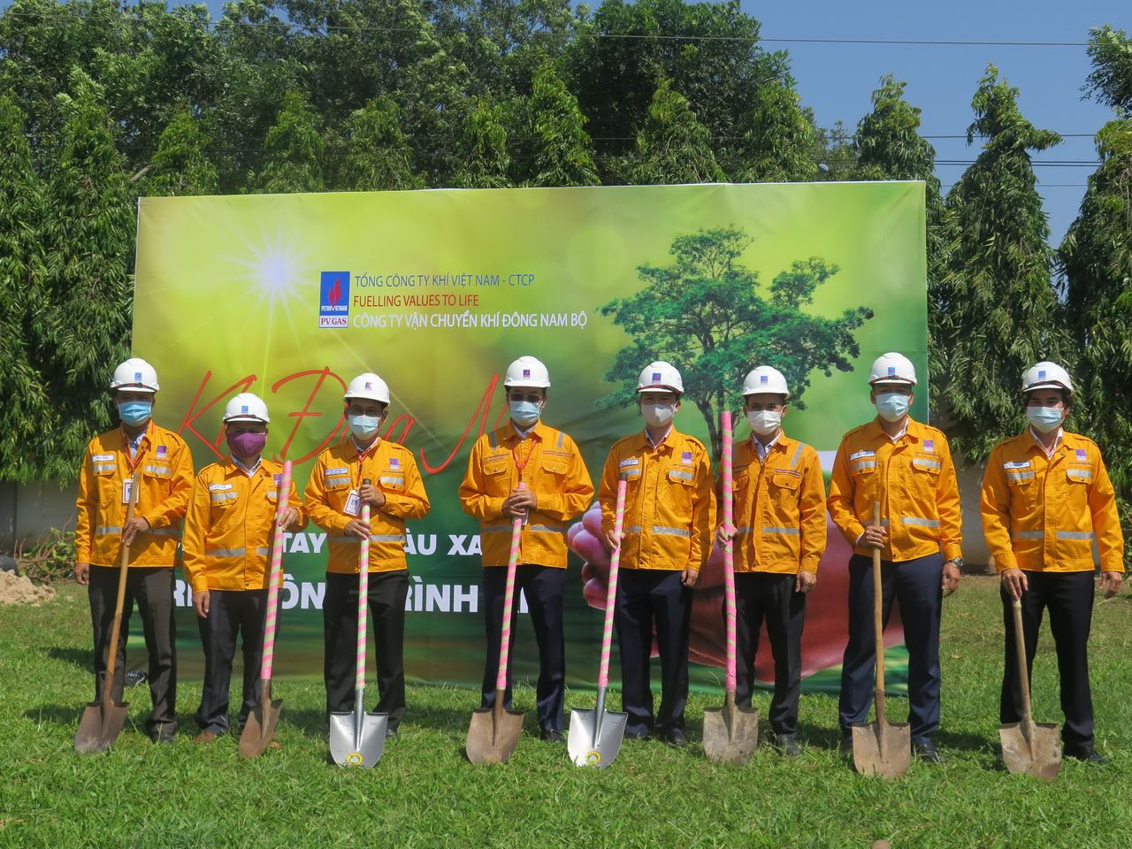 KĐN: Chung tay vì màu xanh trên công trình khí KĐN: Chung tay vì màu xanh trên công trình khí