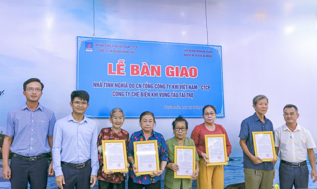 KVT trao tặng Nhà tình nghĩa tại huyện Xuyên Mộc, tỉnh BR-VT