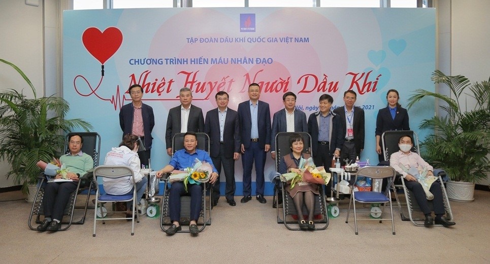 Chủ tịch HĐTV Petrovietnam - Hoàng Quốc Vượng kêu gọi toàn thể người lao động Dầu khí tham gia hiến máu