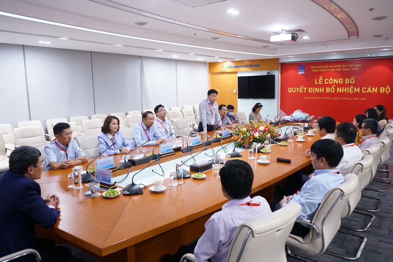 Công bố quyết định bổ nhiệm Phó Chánh Văn phòng PV GAS