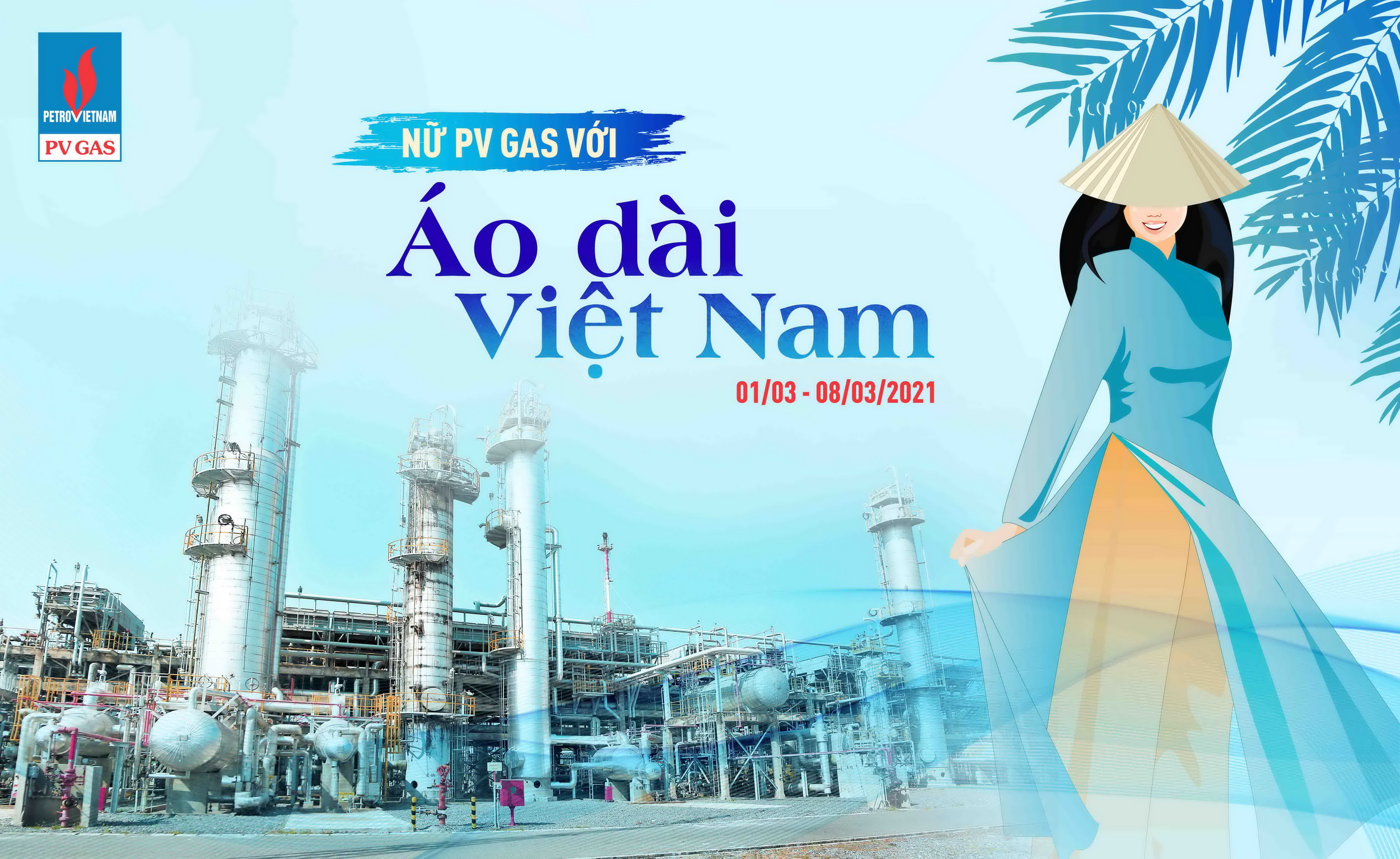 Áo dài làm đẹp cho PV GAS trong tuần lễ chào mừng Ngày 8/3 Áo dài làm đẹp cho PV GAS trong tuần lễ chào mừng Ngày 8/3