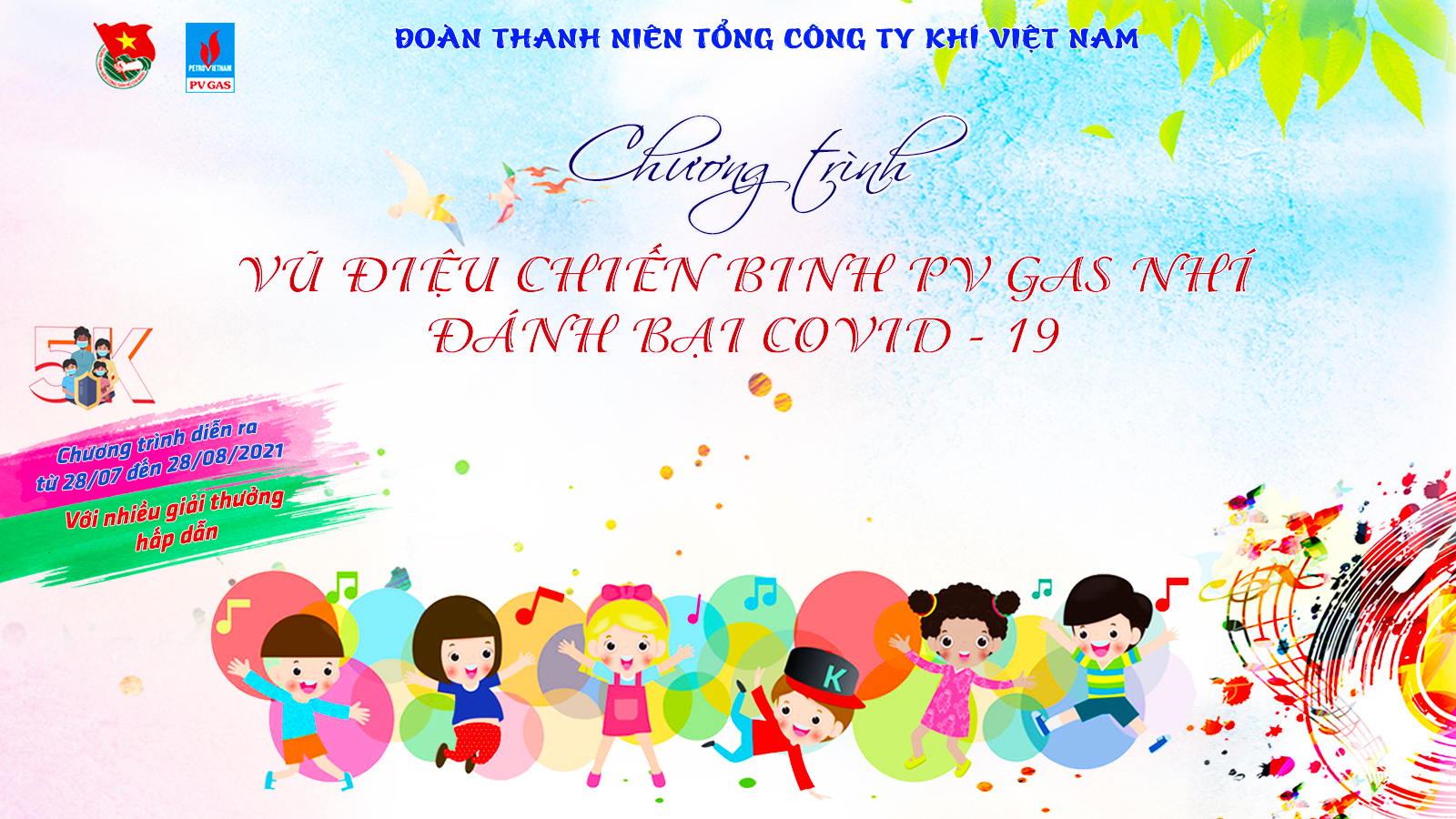 PV GAS Youth Union organizes a PV GAS Child Warriors’ Dance to Defeat Covid-19 competition