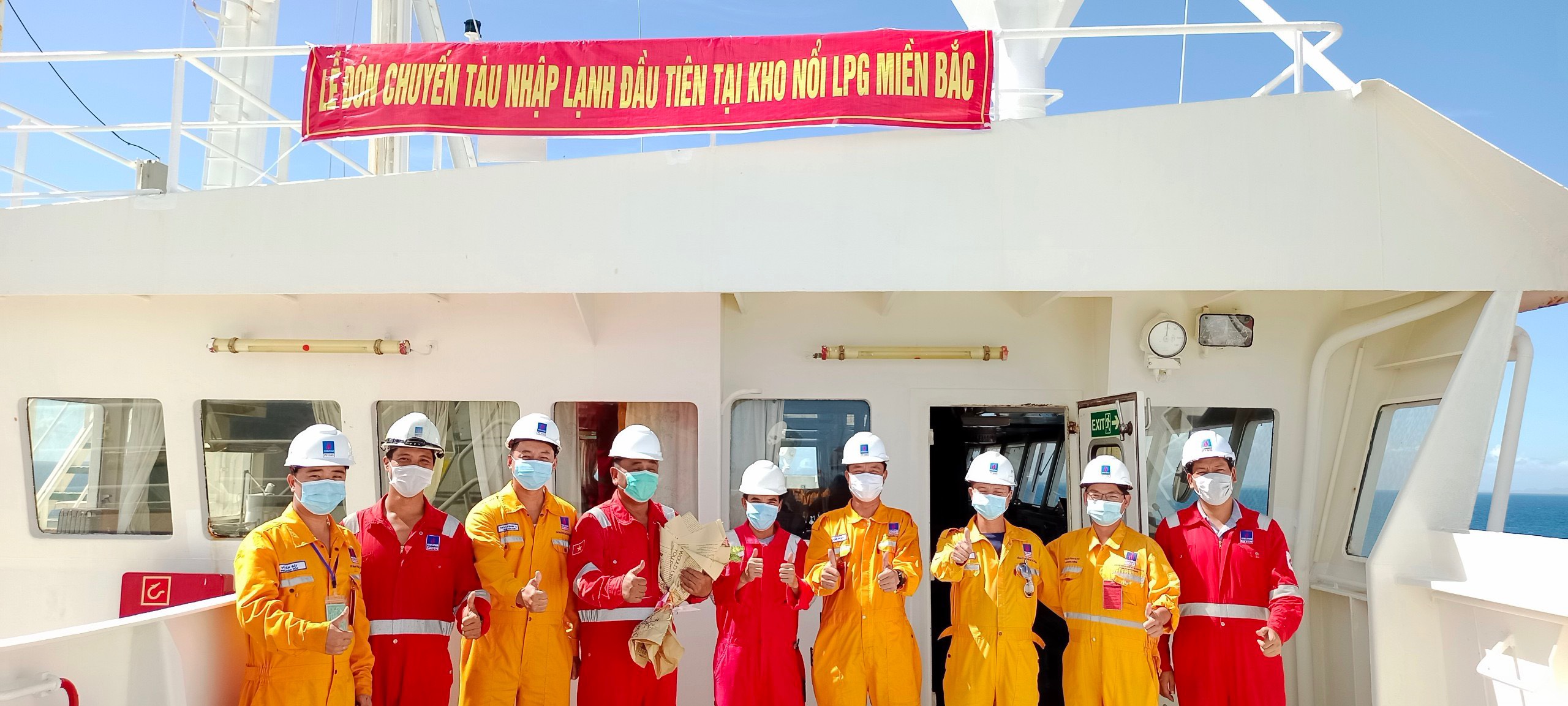 PVGAS Trading tiếp nhận thành công chuyến tàu LPG lạnh đầu tiên  tại Dự án tàu kho nổi chứa LPG lạnh tại khu vực miền Bắc