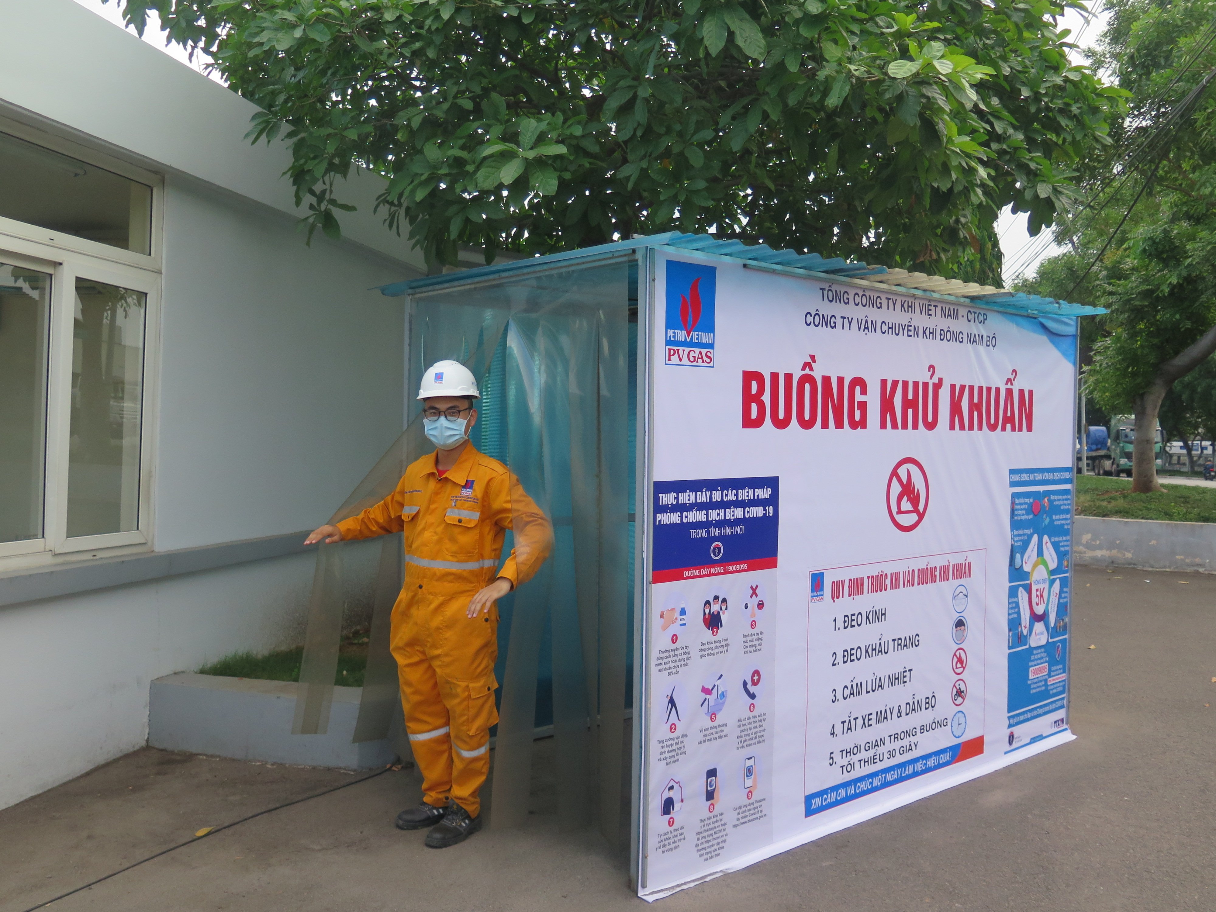 Công ty Vận chuyển Khí Đông Nam Bộ triển khai nhiều biện pháp phòng chống dịch Covid -19 trong tình hình mới