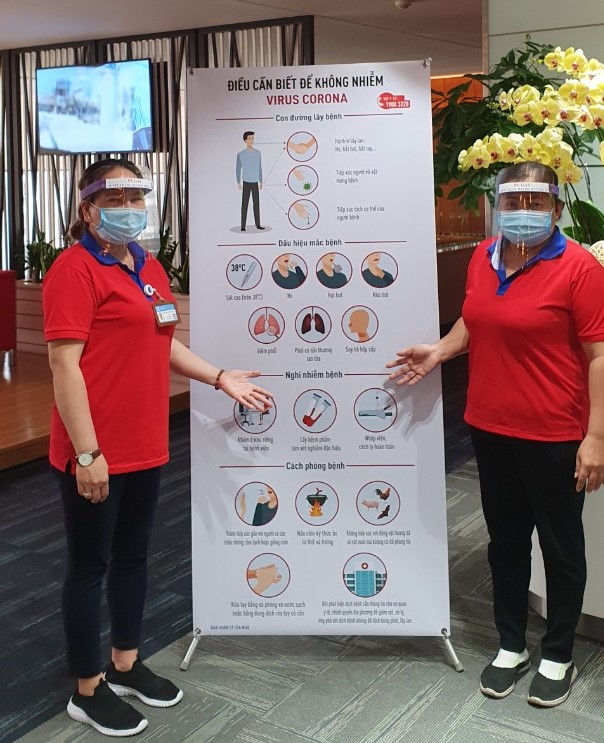 Công đoàn Cơ quan điều hành PV GAS tặng thiết bị bảo vệ tự chế cho lực lượng trực chiến tại tòa nhà PV GAS Tower