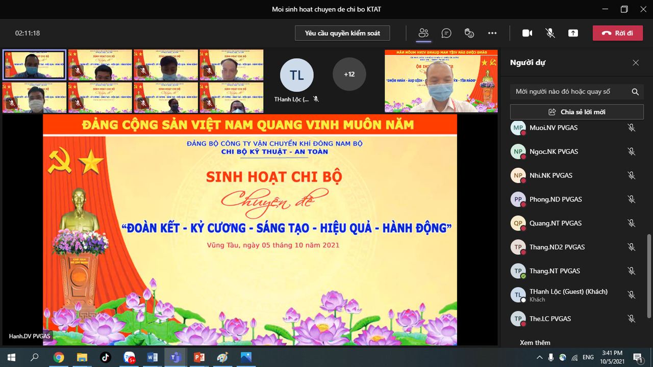 Đảng bộ KĐN triển khai sinh hoạt chuyên đề " Đoàn kết - Kỷ cương - Sáng tạo - Hiệu quả - Hành động"