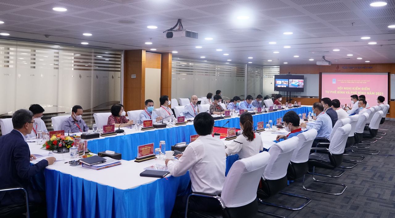 Đảng Ủy Tổng công ty Khí Việt Nam tổ chức hội nghị kiểm điểm, tự phê bình và phê bình năm 2021