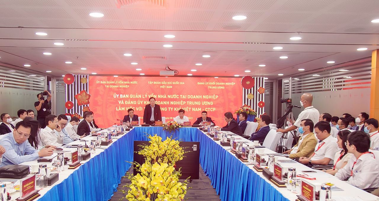 Ủy ban Quản lý vốn Nhà nước tại doanh nghiệp, Đảng ủy Khối Doanh nghiệp Trung ương thăm và làm việc tại PV GAS