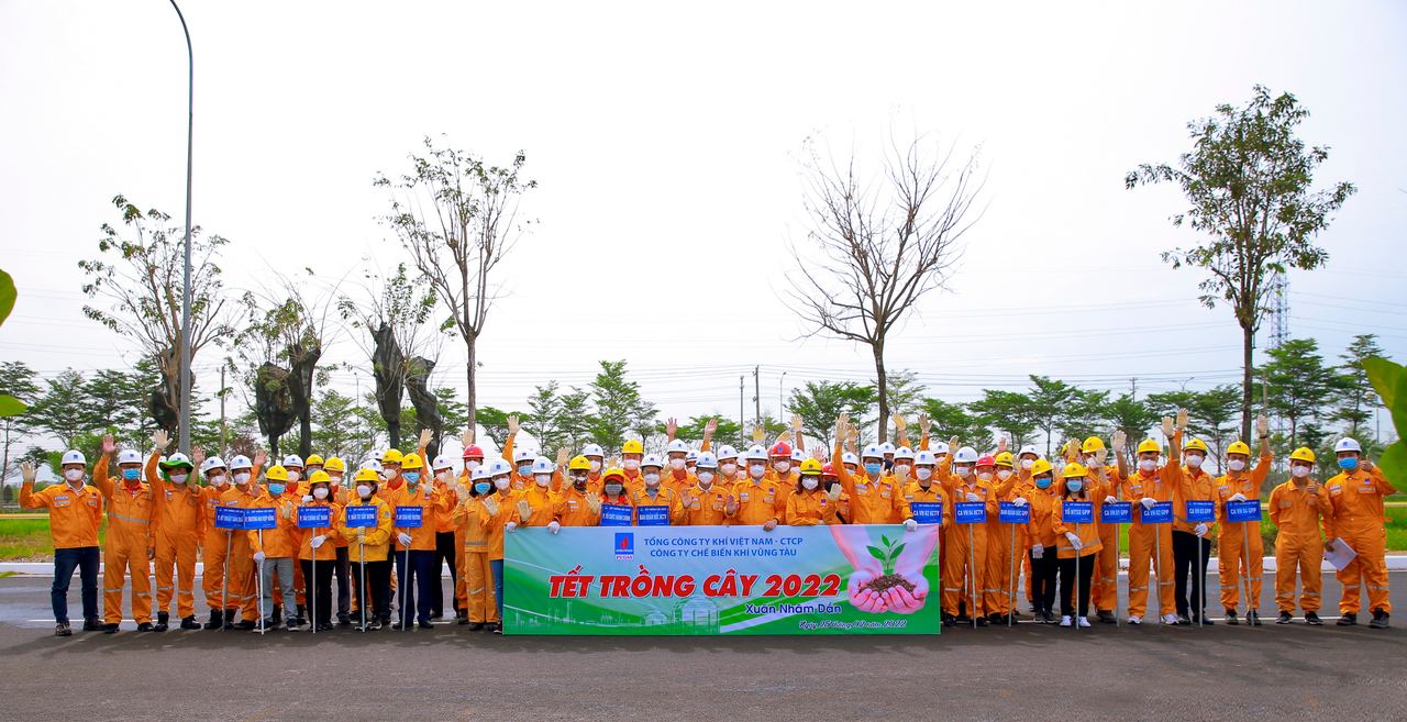 KVT tổ chức “Tết trồng cây” năm 2022 tại Kho cảng PV GAS Vũng Tàu