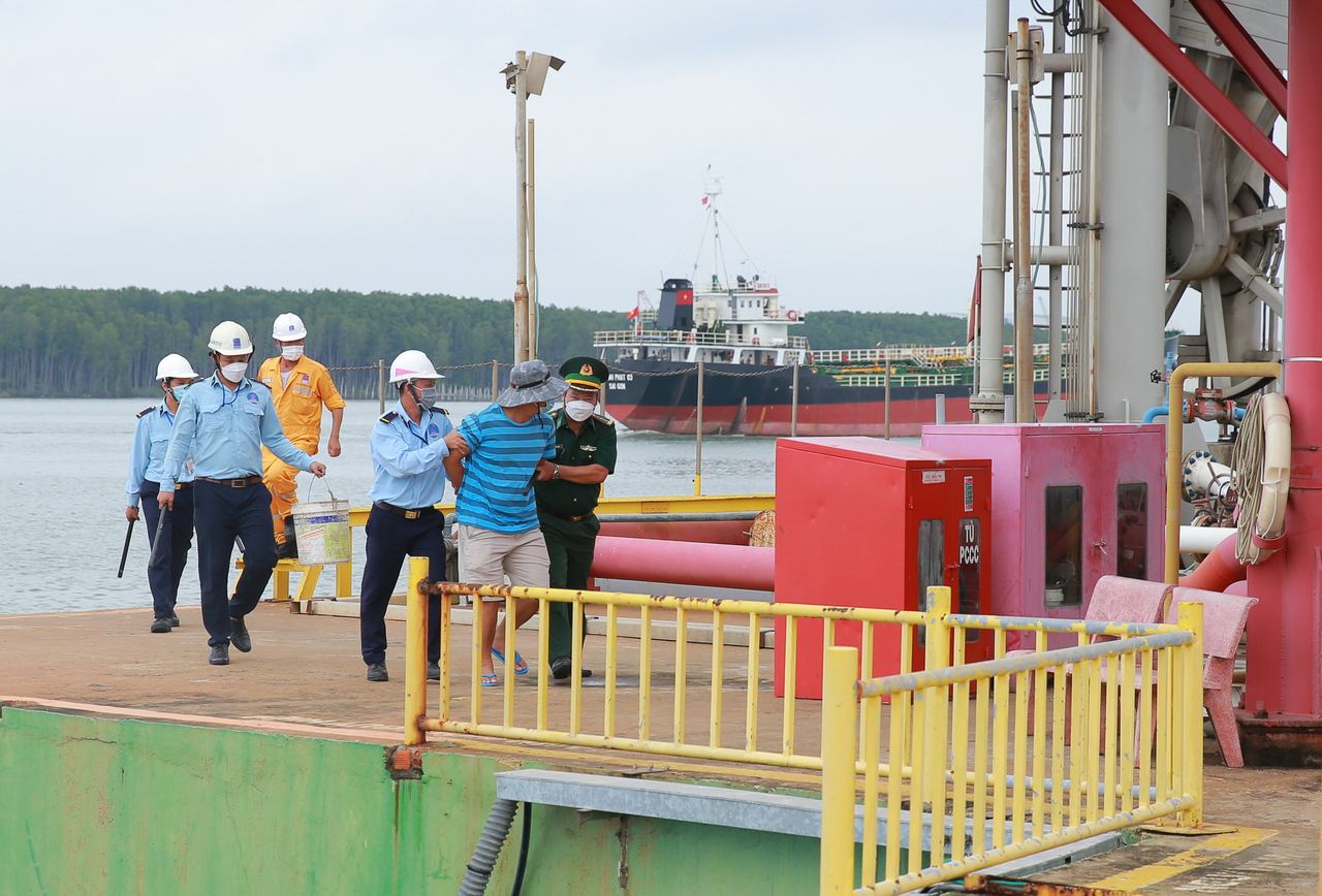 Diễn tập an ninh cảng biển tại kho cảng PV GAS Vũng Tàu - Năm 2022
