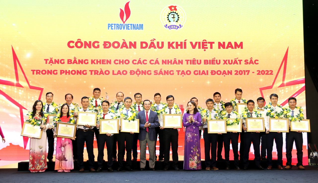 PV GAS nhận khen thưởng tại Hội nghị tổng kết phong trào thi đua Lao động sáng tạo ngành Dầu khí