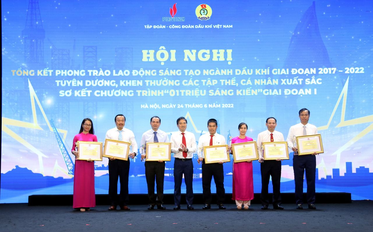 PV GAS nhận khen thưởng tại Hội nghị tổng kết phong trào thi đua Lao động sáng tạo ngành Dầu khí