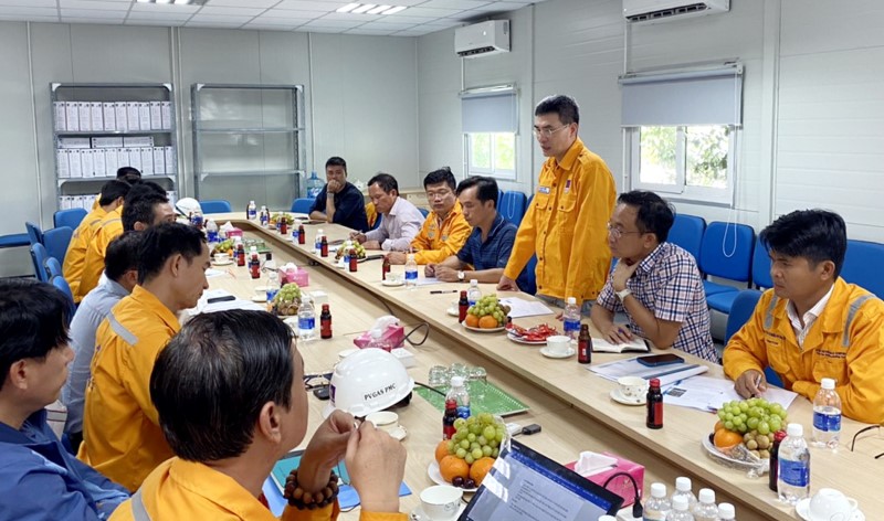 Lãnh đạo PV GAS đến thăm và làm việc tại công trình Dự án Kho chứa LNG 1MMTPA Thị Vải