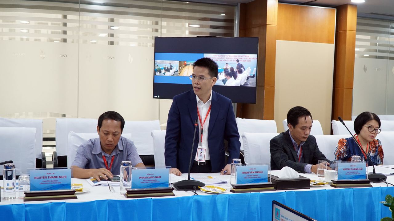 Tổng Giám đốc Petrovietnam Lê Mạnh Hùng đánh giá cao hiệu quả trên tất cả các mặt hoạt động SXKD của PV GAS 6 tháng đầu năm 2022 Tổng Giám đốc Petrovietnam Lê Mạnh Hùng đánh giá cao hiệu quả trên tất cả các mặt hoạt động SXKD của PV GAS 6 tháng đầu năm 2022