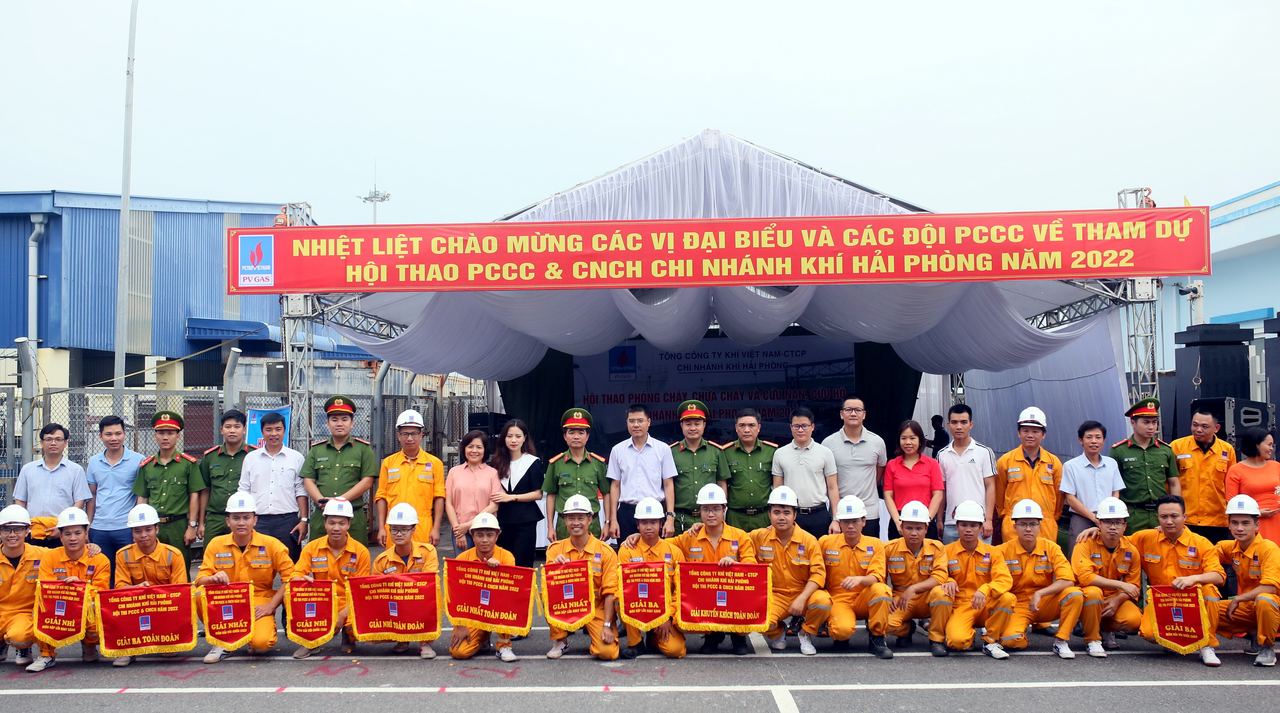 Sôi nổi Hội thao phòng cháy chữa cháy và cứu nạn cứu hộ Chi nhánh Khí Hải Phòng năm 2022