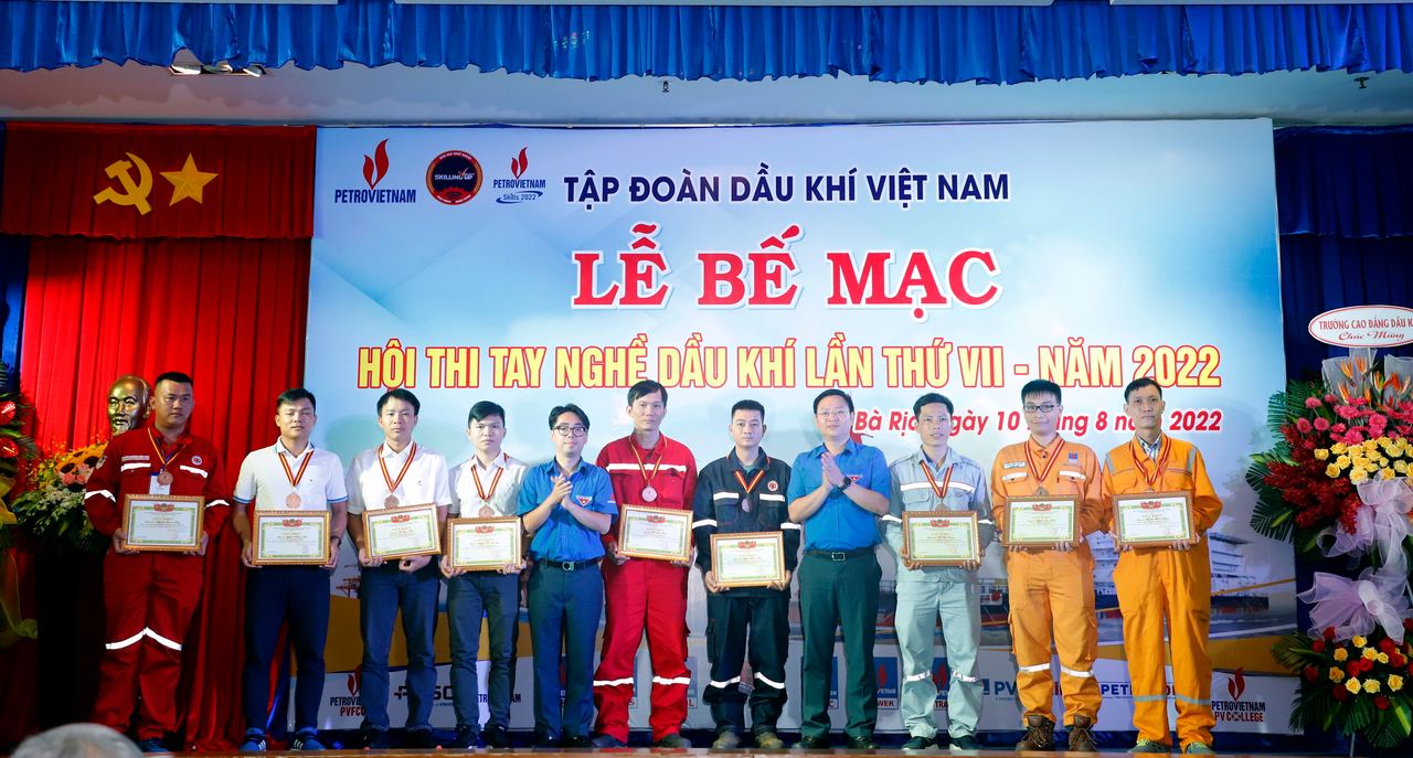 PV GAS tham gia và đạt giải tại Hội thi tay nghề Dầu khí lần thứ VII năm 2022