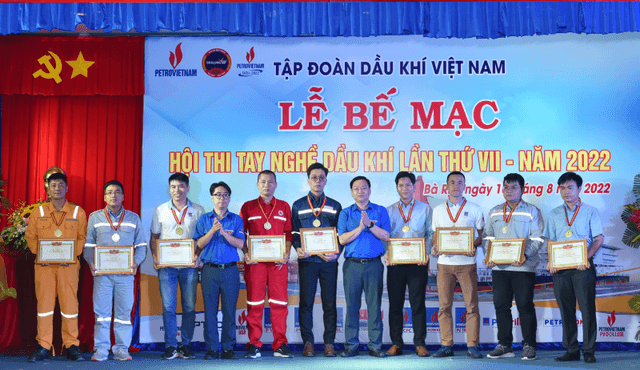 PV GAS tham gia và đạt giải tại Hội thi tay nghề Dầu khí lần thứ VII năm 2022