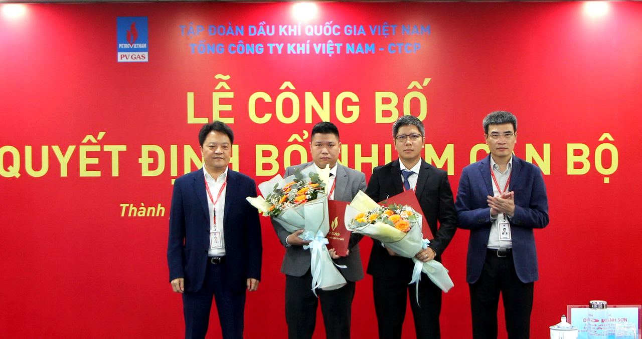 PV GAS CÔNG BỐ QUYẾT ĐỊNH BỔ NHIỆM  2 PHÓ GIÁM ĐỐC PV GAS TRADING
