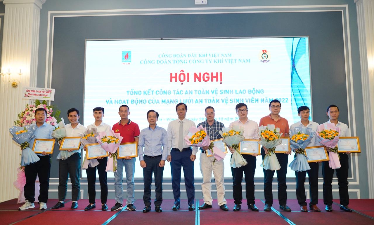 Công đoàn PV GAS tổ chức Hội nghị tổng kết công tác An toàn vệ sinh lao động 2022