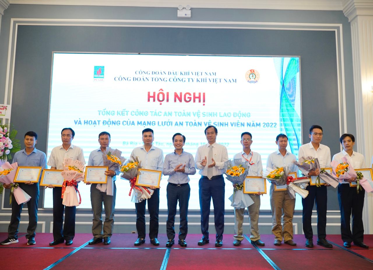 Công đoàn PV GAS tổ chức Hội nghị tổng kết công tác An toàn vệ sinh lao động 2022