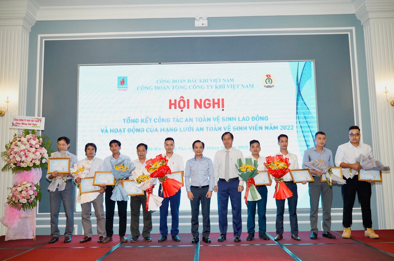 Công đoàn PV GAS tổ chức Hội nghị tổng kết công tác An toàn vệ sinh lao động 2022