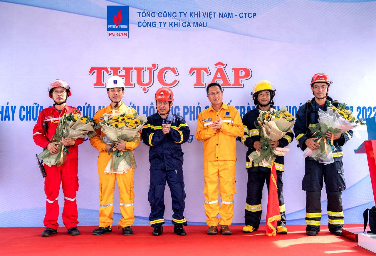 KCM thực tập phương án PCCC&CNCH, ứng phó sự cố tràn dầu, hóa chất năm 2022
