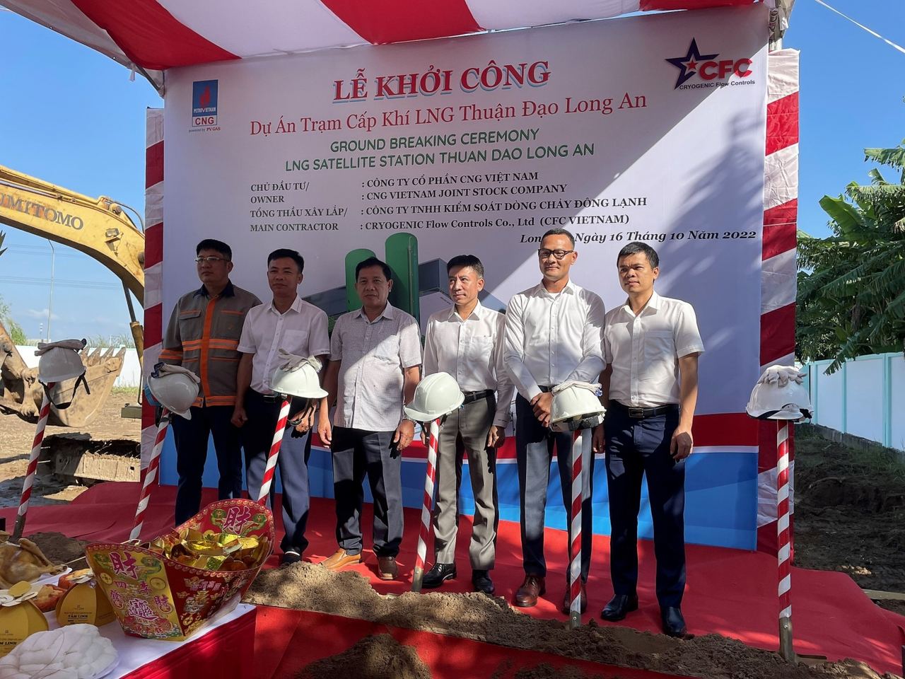 CNG Vietnam starts construction on the first LNG supply station in Thuan Dao Industrial Park, Long An Province