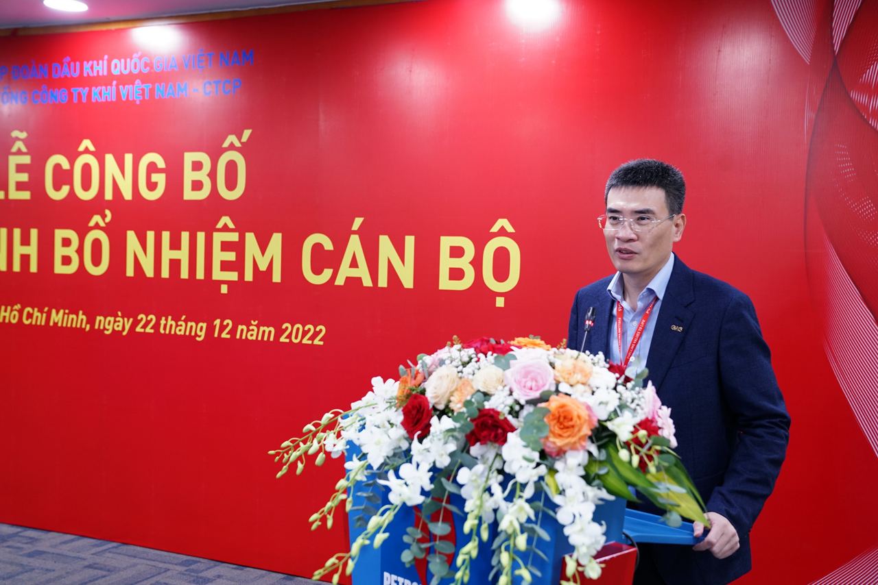 PV GAS công bố quyết định bổ nhiệm Phó Tổng giám đốc Trần Nhật Huy