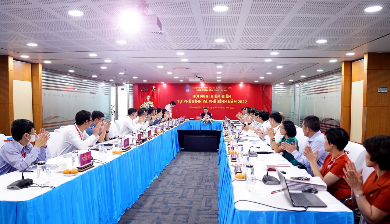 Đảng ủy Tổng Công ty Khí Việt Nam tổ chức hội nghị kiểm điểm, tự phê bình và phê bình năm 2022 Đảng ủy Tổng Công ty Khí Việt Nam tổ chức hội nghị kiểm điểm, tự phê bình và phê bình năm 2022