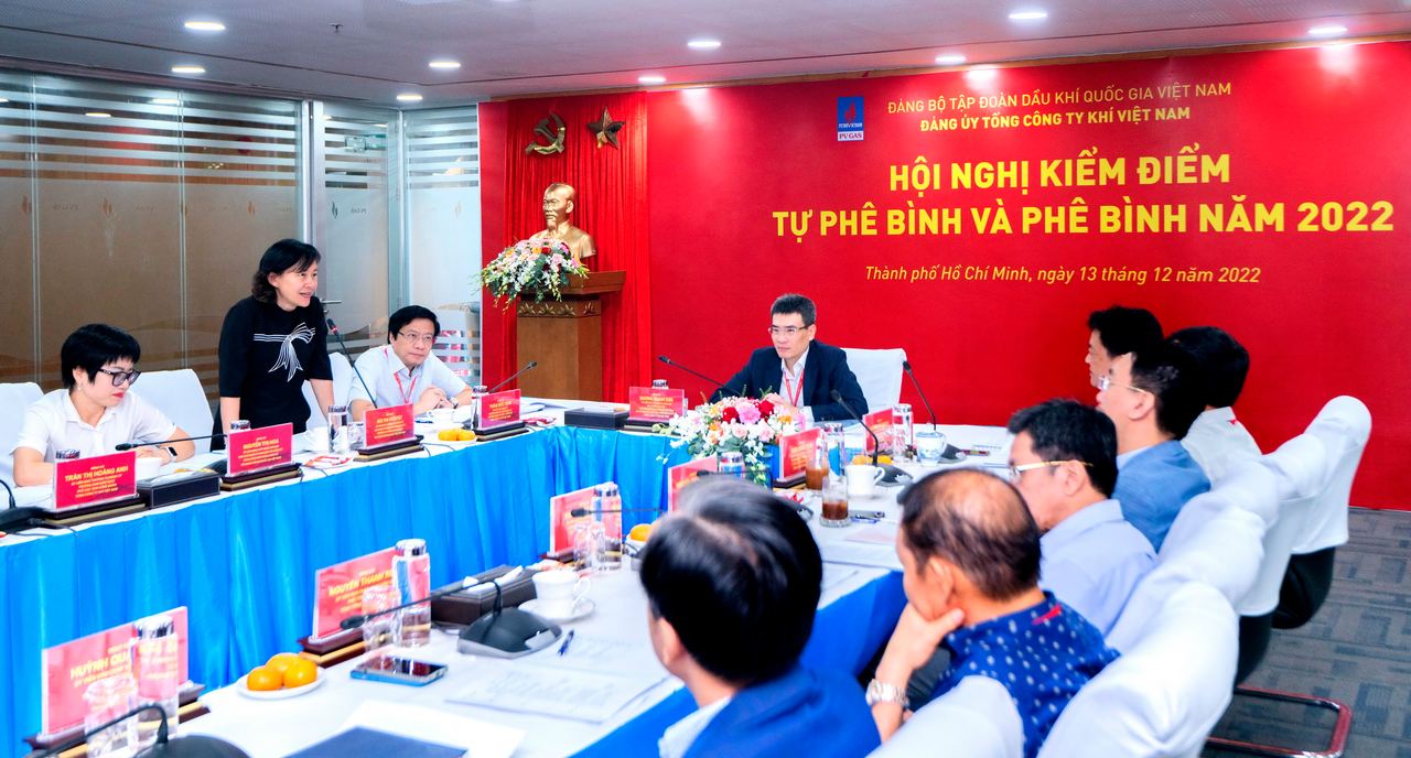 Đảng ủy Tổng Công ty Khí Việt Nam tổ chức hội nghị kiểm điểm, tự phê bình và phê bình năm 2022 Đảng ủy Tổng Công ty Khí Việt Nam tổ chức hội nghị kiểm điểm, tự phê bình và phê bình năm 2022