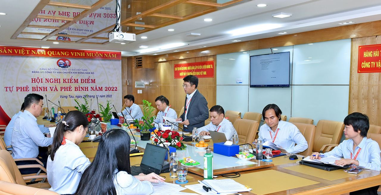 Các đảng bộ trực thuộc PV GAS tổ chức Hội nghị kiểm điểm tự phê bình và phê bình năm 2022 Các đảng bộ trực thuộc PV GAS tổ chức Hội nghị kiểm điểm tự phê bình và phê bình năm 2022