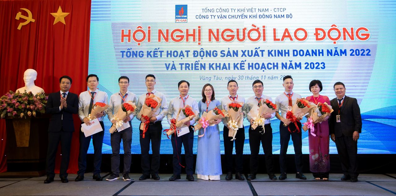 Công ty Vận chuyển khí Đông Nam bộ (KĐN) vừa tổ chức thành công Hội nghị Người lao động, tổng kết hoạt động sản xuất kinh doanh năm 2022 và triển khai kế hoạch năm 2023.