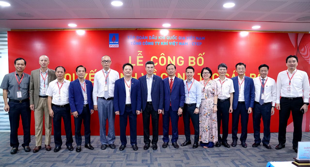 PV GAS công bố quyết định bổ nhiệm cán bộ năm 2023