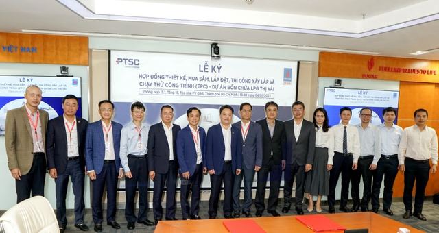 PV GAS and PTSC sign an EPC contract for Thi Vai LPG tank project. PV GAS and PTSC sign an EPC contract for Thi Vai LPG tank project.
